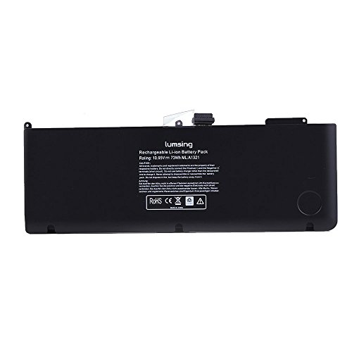 Lumsing Laptop Ersatz Akku für Apple MacBook Pro 15″ A1321 A1286 (2009 2010 Version) Unibody Passend 661-5211 661-5476 MC118 MB985 MB986 MC371 MC372 MC373 Notebook Batterie [Li-Polymer 10.95V 73Wh] - 3