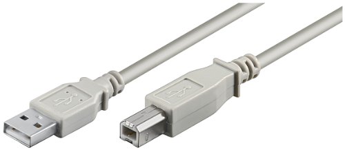Wentronic USB Kabel (A-Stecker auf B-Stecker) grau 5m
