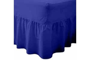 Autumn Dreams Platform Valance-Base Valance In Single, Doube, King - 56Pick : Single-(Royal Blue)