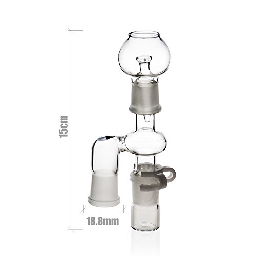 REANICE BOX 1-PACK Titan Nail 10mm/14mm/18mm Nail und weiblich Bong Percolator Rig + 3-PACK Non Stick Silikon Wachs Dab Boxcontainer+ 1-PACK Öl Wachs Carving Tools Edelstahl + 2-PACK-Antihaft-Silikon-Matte-Pad + 1-PACK Zubehör Glas Bong 18.8mm Weibliche + 1-PACK Zubehör Glas Bong Filter glas wasser bong - 2