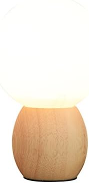 HJHY® Solid wood table lamp modern Bedroom bedside Northern Europe led child living room Round power switch button E27 Creative, simple