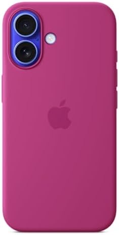 Apple Custodia MagSafe cover in silicone per iPhone 16 - Fucsia ​​​​​​​