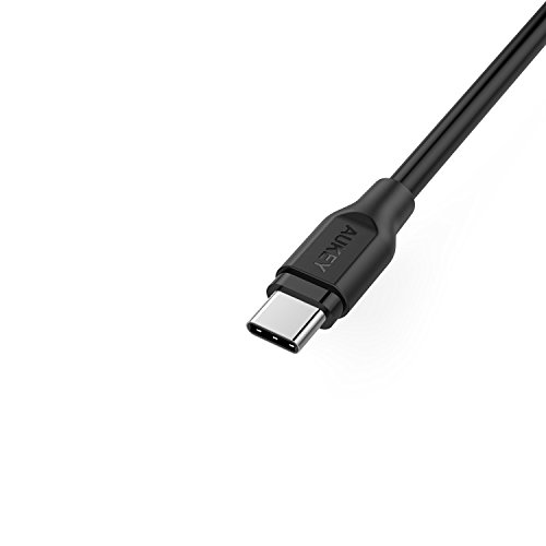AUKEY USB C Kabel auf USB 3.0A 1M Type C Datenkabel , Ladekabel für Type C Geräte inklusive dem neuen MacBook, Google Chromebook Pixel Nokia N1 Tablet usw. Schwarz - 3