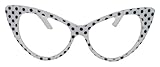 50er Jahre Damen Brille Cat Eye Nerdbrille Klarglas...