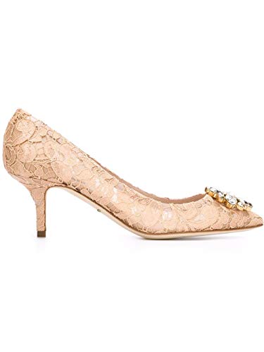 Preisvergleich Produktbild DOLCE E GABBANA Damen Cd0066al19880240 Beige Seide Pumps