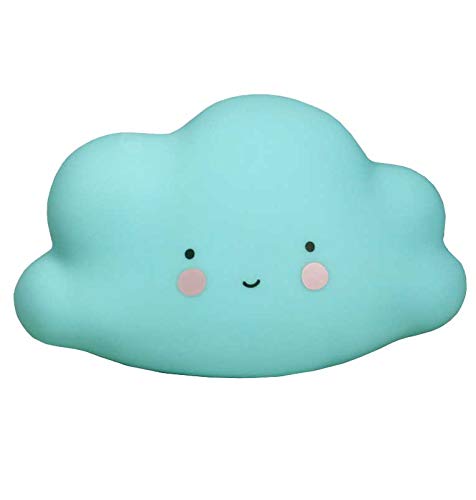 A Little Lovely Company Lampe quitamiedos nuage, Bleu