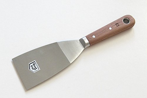 Malerspachtel Set 25+38+50+63+75+100mm durchgehend vernietet Spachtel Stielspachtel Edelstahl rostfrei Malerspachteln Schaber - 5