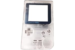 SUNVALLEY Carcasa transparente Juego de carcasa de repuesto, para consola portátil For Nintendo Game Boy Pocket GBP, con portector de pantalla / botones / tornillos