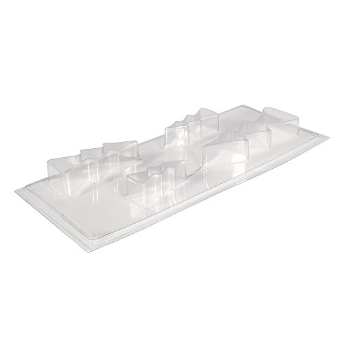 RAYHER 36062000 Gießform: Tannenbäume, 4 Bäume 8-16cm, Tiefe 3cm, PET, Transparent, 4.5 x 2.1 x 0.3 cm - 2