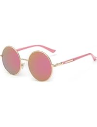 Linyuan – Gafas de sol redondas clásicas UV400 para mujer 601