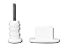 Produktbild iPhone 6S - 6 - 5 - 5S - 5C Staubschutz Stöpsel Set PREMIUM QUALITÄT - Headset und Lightning Schutz (WEISS / seperate)