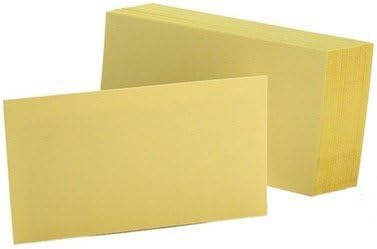 (Value Bundle) OXF7320CAN Unruled Index Cards, 3 x 5, Canary, 100/Pack by OXF7320CAN