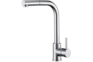MICE COLLECTION IMEX Malta - Grifo de cocina monomando con Ducha Extraíble, Grifo para Fregadero, Grifo de Cocina Monomando - Imex Malta Cromado GCE006