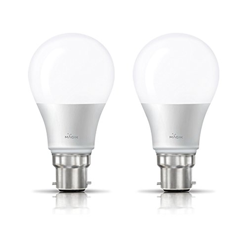 MAGIK - Century LED Limited 14-Watts B22 LED White Bulb, Pack of 2, Cool Light