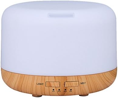 ChosenTech Aroma Diffuser, 400ml Aromatherapy Essential Oil Humidifier, Ultrasonic Cool Mist Air Humidifier with 7-Color LED Light Change, Set Timer &amp; Auto Waterless Off for Gifts, Girl Friend, Wife, Easter, Mothers Day, Home, Bedroom, Yoga, Spa and Office