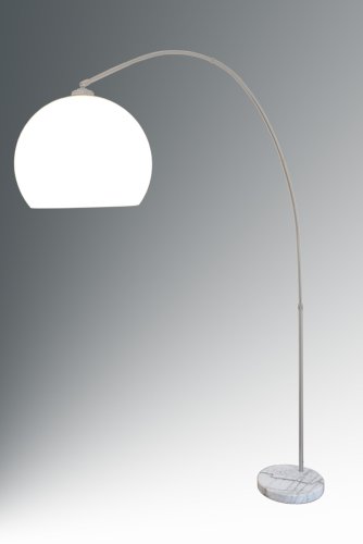 Bogenleuchte mit weißem Lampenschirm, langer Lampenbogen, Lilli XL 10452 - 2