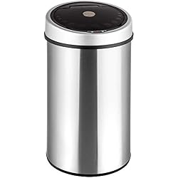 TecTake Poubelle Automatique en Acier Inoxydable - diverses tailles au choix - (Inoxidable 50 Litres)