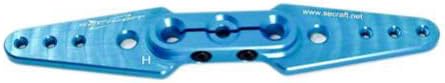 Secraft Aluminium 3.5 Inch Straight Servo Arm – Hitec (Blue)
