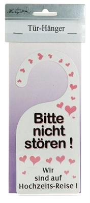 Preisvergleich Produktbild Türhänger "Bitte nicht stören" für Hochzeitsreise
