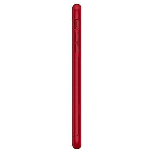 Spigen Funda iPhone 7 Plus Thin Fit 360 360 Grados Integral Para Ambas Caras y la pantalla de vidrio templado -Rojo reviews Spigen Funda iPhone 7 Plus Thin Fit 360 360 Grados Integral Para Ambas Caras y la pantalla de vidrio templado -Rojo
