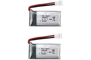 YUNIQUE GREEN-CLEAN-POWER YUNIQUE UK 2 Pieces Replacement Lipo Battery 3.7V 380mAh for RC Quadcopter Hubsan X4 H107c H107d H107L,Syma X11 X11C, HS170 HS170C FPV Drone