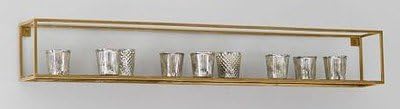 Wall mounted racks iron retro industrial wind frame living room wall shelf shelves display shelf,Gold rectangular box: 65*15*16CM