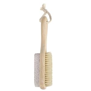 Honeysuck Creative Pumice Stone Bristle Brush Pedicure Tool w/ Wooden Handle - Image 2