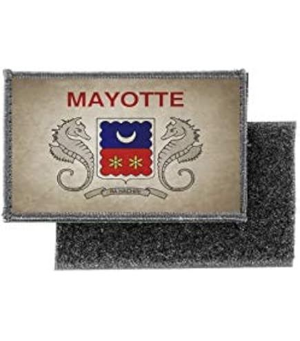 ÉCUSSON RONDACHE PATCH Gendarmerie Brodé Mayotte EUR 9,50 - FR - Foto 6