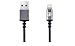 Price comparison product image iOS 9 & 8 Certified Metallic color Braided Fabric Style Lightning Cable for Phone 6 iPhone 5 5s iPad Lightning Certified USB Charger Cable Data Sync iOS 8 9 Certified Compatible - 1 Meter Space Grey [Lifetime Warranty]