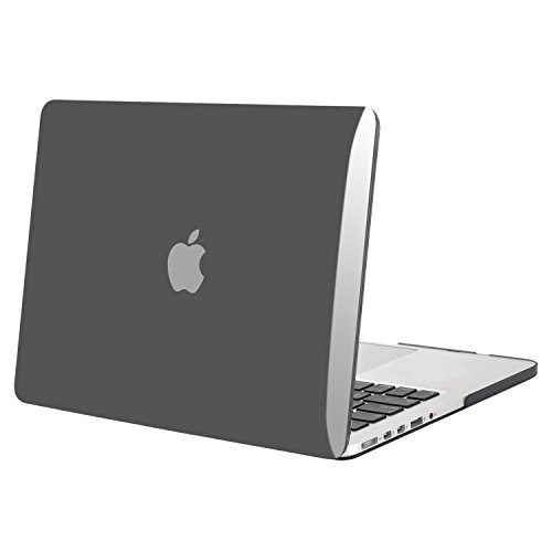 MOSISO MacBook Pro 15 Retina Hülle (NO CD-ROM Drive) – Ultra Slim Hochwertige Plastik Hartschale Tasche Schutzhülle Snap Case für MacBook Pro 15 Zoll with Retina Display (Model A1398), Transparent Schwarz - 2