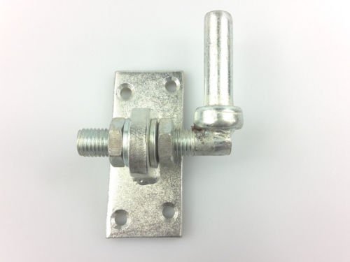 Preisvergleich Produktbild Massiver Kloben zum Anschrauben verstellbar um 30 mm, galvanisch verzinkt, Ø16 mm