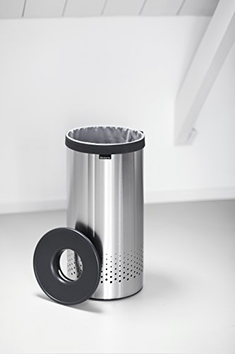 Brabantia 103469 Wäschebox 35 L Kunststoffdeckel in Dark Grey, matt steel - 6