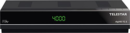 Telestar digiHD TC 2 HDTV Kabel Receiver (Display, Conax Kartenleser, HDMI, Audio/Video Cinch, Scart Adapter, USB, Internetportalfunktion, Mediaplayer) schwarz