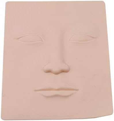 DeliV Practice Skin Training Tool Silicone Permanent Makeup Eyebrow Face Lip Skin Makeup Cosmetic Mannequin Head Training