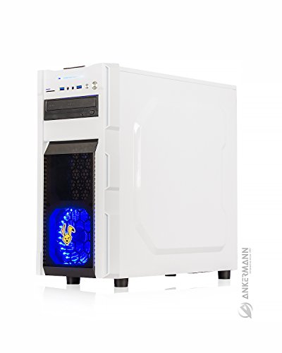 Ankermann-PC Gaming Pc Multimedia VR Ready WildRabbit GTX, Intel i5 7500 4×3,40GHz, MSI GeForce GTX 1060 6GB, 8GB RAM, 240GB SSD, Microsoft Windows 10 Professional, Flüsterleise, Cardreader 7in1, EAN 4260409319271 - 4