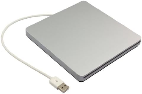 ZSMJ External USB Slot DVD CD Driver Burner Writer DVD-RW CD-RW Superdriver For Apple MacBook Air,Macbook Pro ,All Laptop PC with USB Port, Compatible System support Windows 10 (Silvery)