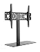 Produktbild LCD LED TV STÄNDER GLAS STANDFUSS Neigbar Höhenverstellbar Fernsehstand Stand Flachbildschirm Möbel Rack VESA 400x400 600x400 Universal HALTERUNGSPROFI TVS052