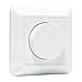 Produktbild LED Drehdimmer Komplett | Dimmer für LED Lampen & Einbaustrahler / Phasenabschnittsdimmer / Phasenabschitt | 1-350W / Unterputz / Stufenloser / Triac / Knopf / 230V / Weiß
