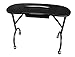 BLACK PORTABLE SALON MANICURE NAIL HAND ART BEAUTY TABLE FOLDING FOLDABLE DESK