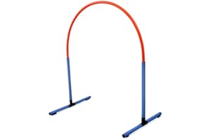 SPORTIKEL24 Hoopers Hoop – wetterfest, VDH-konform & farbig – mit Stecksystem für sicheres Hundetraining – aus robustem Kunststoff – Flexibler Hundesport-Reifen mit Stecksystem – Blau/Rot