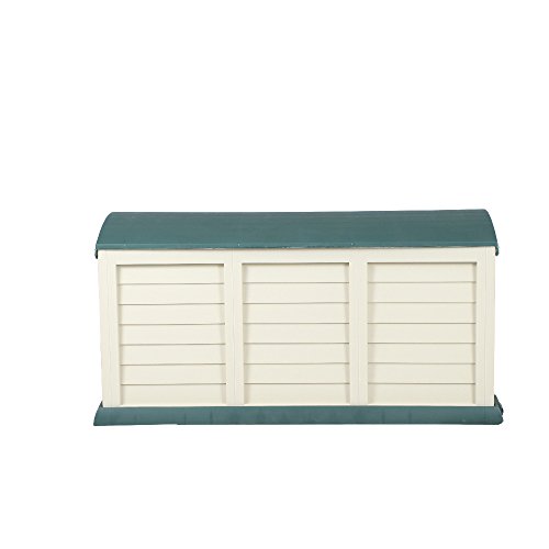 **XXL** Auflagenbox / Gartenbox / Kissenbox beige/grün ca. 141,5 x 61,5 x 68 cm - 4