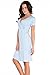 Dobranocka 1055 Maternity/Nursing Nightdress,Size M,Light Blue