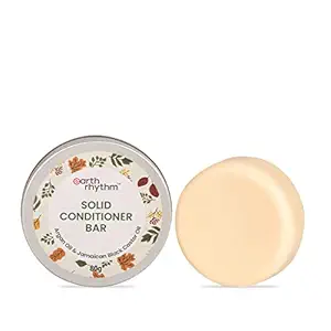 Earth Rhythm Argan Conditioner Bar, | Deep Conditions Hair, Balance Scalp pH levels, Prevent Dryness, Boost Shine, Certified Natural, Plastic Free - 80 gm