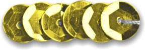 Preisvergleich Produktbild 3000 Pailletten Cuvette 6mm gold 203-05