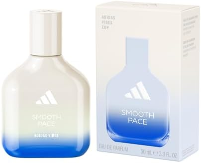 adidas Vibes Smooth Pace Eau de Parfum, Per tutti. Calma Naturale, Profumo a lunga durata, Note di Legno di Cashmere e Carbone Salino 50 ml