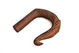 Carved Wooden Walking Stick Handle Full Turned