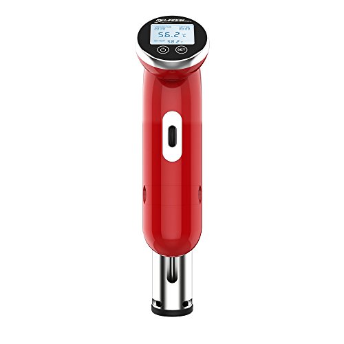 MELIANDA MA-18100 Sous Vide Stick Niedrigtemperaturgarer Vakuumgarer (1200Watt, für bis zu 20L Töpfe) in Rot - 5