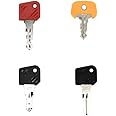 4Pcs Ignition Key 801 530 701 702 Keys Replacement Compatible with Jungheinrich Forklift Komatsu Linde Forklift
