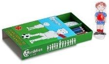 CARDDIES FOOTBALL CARD PEOPLE Colour and Play Set - Portable Art Kit with Sturdy Card Football Players, Coach & Soccer Pitch Playscene - Premium Colouring Pencils for Creating your Top Scoring Team - Plastic Football an Stands for Pretend Play Action Matches-Perfect Travel Toy