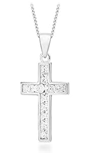 Tuscany Silver Ciondolo Farfalla In Argento 925 Con Zirconia Rosa Su Catena Curb – 46 Cm, Gioiello Donna Etico - 2
